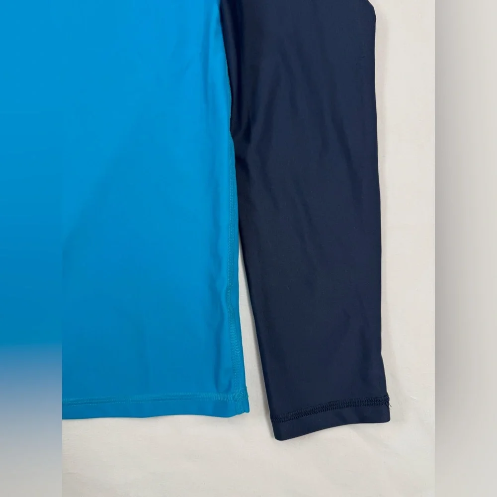 HUNTER FOR TARGET Kids' Teal‎ and Navy Blue Colorblock Rash Guard Swim Size XL